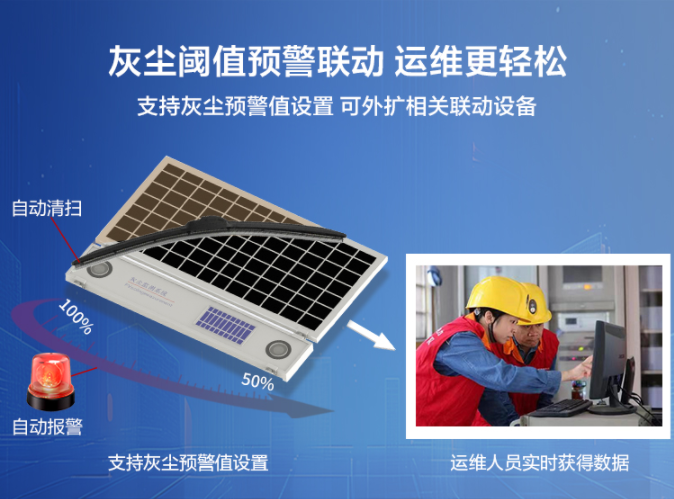 大型地面光伏電站灰塵監測儀解決方案